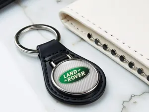 Land Rover Borsa Chiavi In Pelle Fermo Lucido Taglio Elite